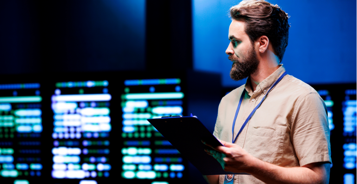 IT professional monitoring systems in a data center